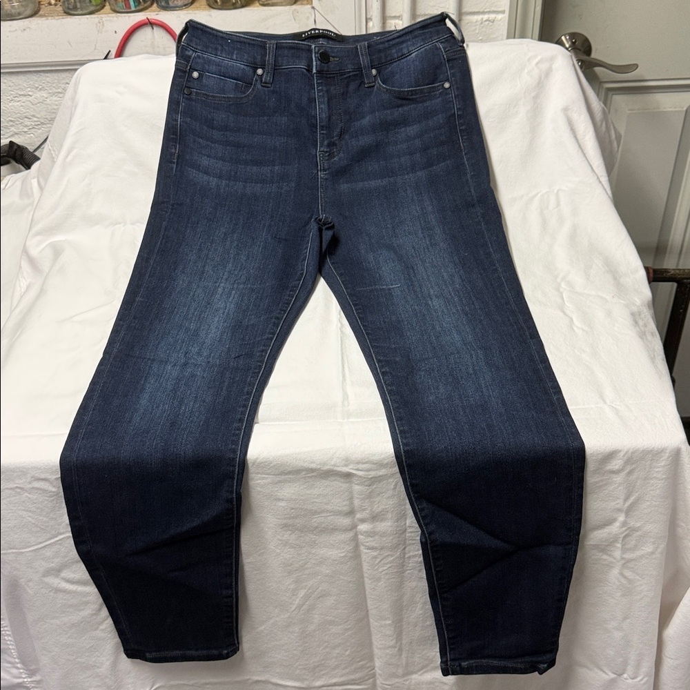 Liverpool Women’s  High Rise Ankle Jeans - Dark Blue